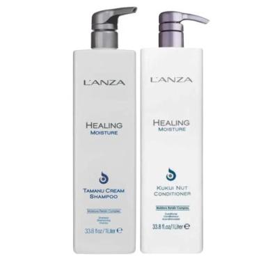 Imagem de Kit Lanza Healing Moisture Shampoo 1L E Condicionador 1L - Lanza