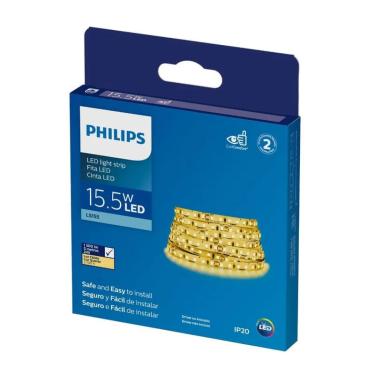 Imagem de Fita Led Br Quente 15,5W 1600Lms 24V 120 Leds IP20 C/ 5mts - Philips 2700K 929002002651112