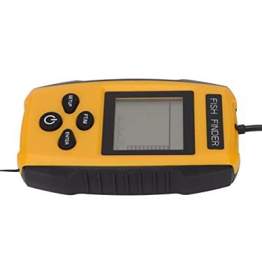 Imagem de Detector de profundidade de peixe, sonar localizador de peixes, 5 modos de sensibilidade, economia de energia, retroiluminação LED para barco, caiaque, gelo, lago, rio, pesca