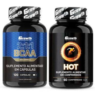 Imagem de Hot Termogênico 60 Caps + Bcaa 120 Caps Growth Supplements