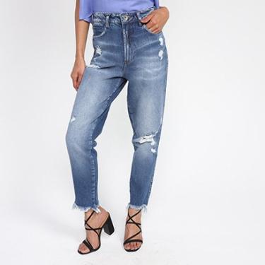 Imagem de Calça Jeans Colcci Destroyed Estonada Cintura Alta Feminina-Feminino