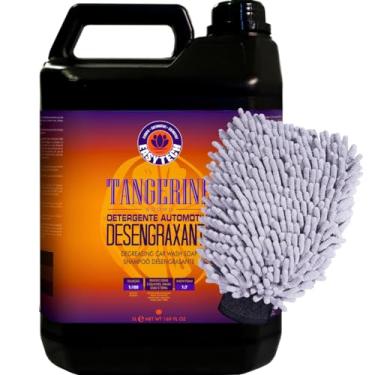 Imagem de Tangerine Shampoo Automotivo Desengraxante De 5l Easytech + Luva Microfibra