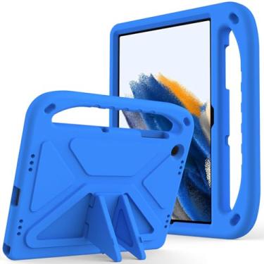 Imagem de Capa de proteção de tablet para Samsung Galaxy Tab A9 Plus 11 polegadas 2023 SM-X210/SM-216/SM-X218, capa protetora leve de EVA à prova de choque, capa protetora à prova de quedas e impacto (azul)