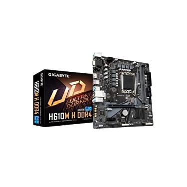 Imagem de Placa Mãe Gigabyte H610M H DDR4, Chipset H610, Intel LGA 1700, mATX, DDR4