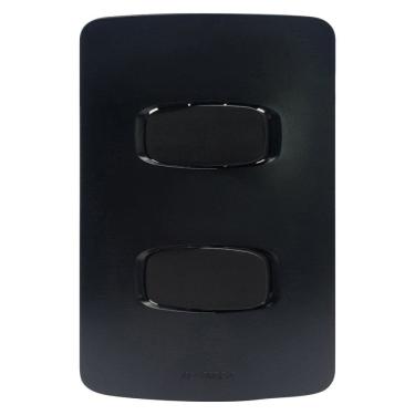Imagem de Conjunto 2 Interruptores paralelos 10A 250V~ 4x2 Gracia Alumbra Preto