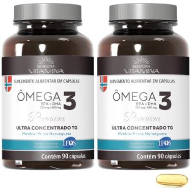 Imagem de Ômega 3 da Noruega Ultra Concentrado TG Certificado IFOS (2 frascos)