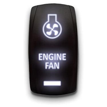 Imagem de VENTILADOR DO MOTOR - Branco - STARK 5-PIN Gravado a Laser Luz Dupla - 20A 12V ON/OFF