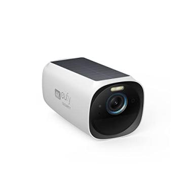 Imagem de eufy Security Câmera complementar eufyCam S330 (eufyCam 3), câmera de segurança externa sem fio, 4K com painel solar integrado, IA de reconhecimento facial, armazenamento local expansível, holofote