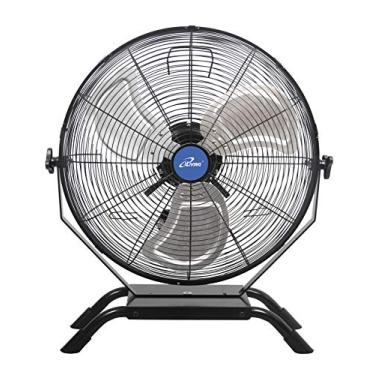 Imagem de iLIVING Suporte de parede/chão variável de 50 cm de velocidade para ventilador interno/externo, grau industrial para pátio, estufa, garagem, oficina e doca de carregamento, 4650 CFM, preto