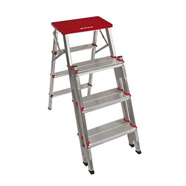 Imagem de Banqueta de alumínio bilateral Art Factory Apolo com 4 degraus duplos