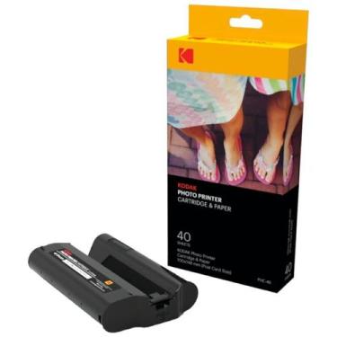 Imagem de Kit Impressora Fotografica Cartucho E Papel Kodak Phc 40