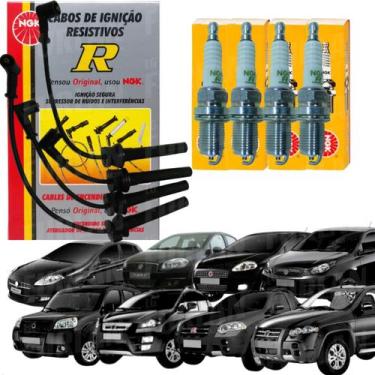 Imagem de Kit Cabos Velas Palio Strada Idea Punto Etorq 2011 A 02-2013 - NGK