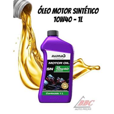 Imagem de Óleo Motor Radnaq 10w40 Sn Sintético 1L Original Carro