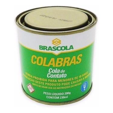 Imagem de Cola De Sapateiro Adesivo De Contato Colabras 200g Brascola