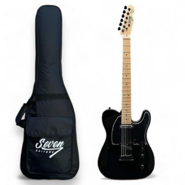 Imagem de Guitarra Telecaster Seven Stc-307 Bk Preta C/ Bag - Seven Guitars