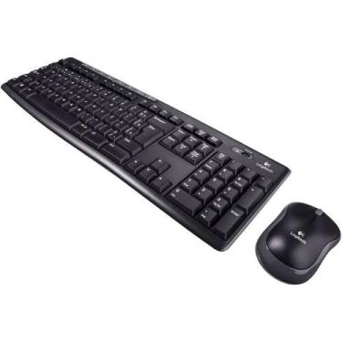Imagem de Kit Teclado E Mouse Logitech Mk270 Wireless sem Fio 920-004433, Preto