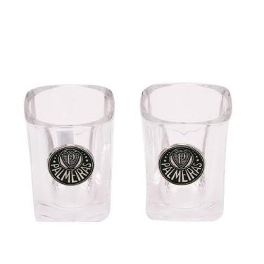 Imagem de Jogo Kit Com 2 Copos De Vidro Shot 70ml - Palmeiras - Minas de Present