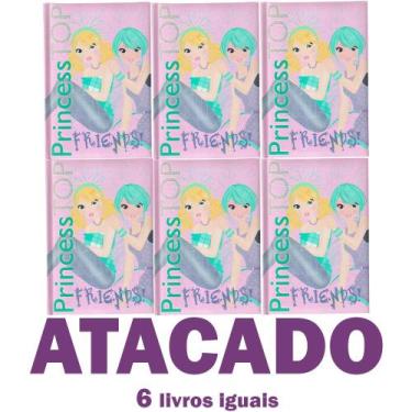 Imagem de Kit 6 Livros Para Meninas Agenda Diário Princesas Princess Top Friends