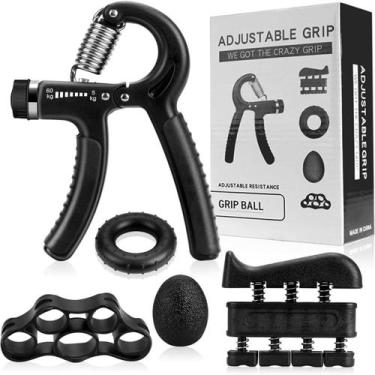 Imagem de Kit Hand Grip Ajustável 5 Peças - Rythmoon, Preto
