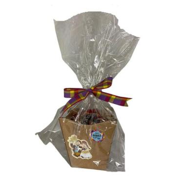 Imagem de Cesta Cachepot Com 17 Doces Sortido Festa Junina 1 Pessoa - Blook