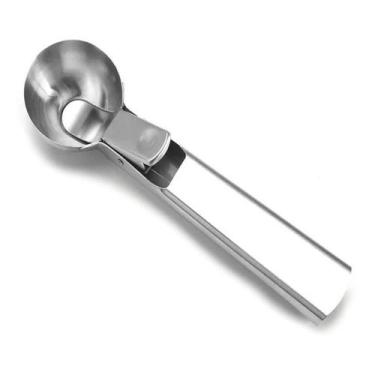 Imagem de Colher Ejetor Pegador De Sorvete Bola - Geral, Sorvete, Inox, Cinza