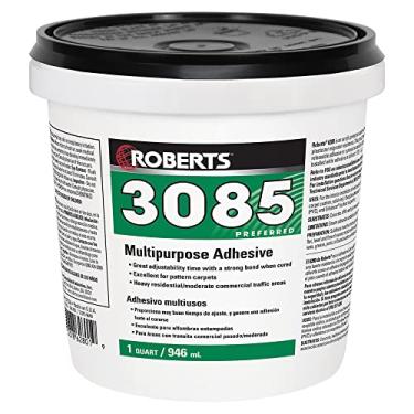 Imagem de Adesivo de vinil Roberts 3085-1 multiuso para carpete e feltro traseiro, 1 Quart, Beige