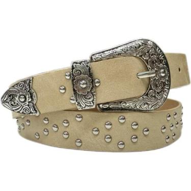 Imagem de Cinto Unissex Cowboy Detalhe Bolinhas Country Zx-m-06 - SHR, Nude