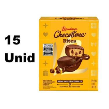 Imagem de Chocottone Bauducco Bites Cobertura de Chocolate 15x107g