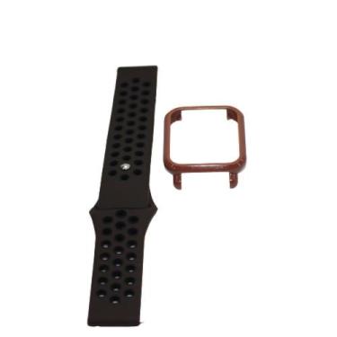 Imagem de Kit Pulseira + Case bumper para Bip e BIP Lite - Nsmart, Marrom escura