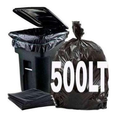 Imagem de Saco De Lixo Preto 500 Litros  C/100 Reforçado - HIGIPACK