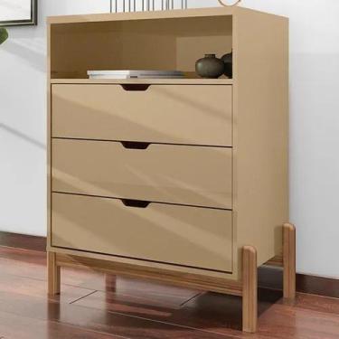 Imagem de Cômoda antares casa d 96 cm altura champagne - Village Móveis