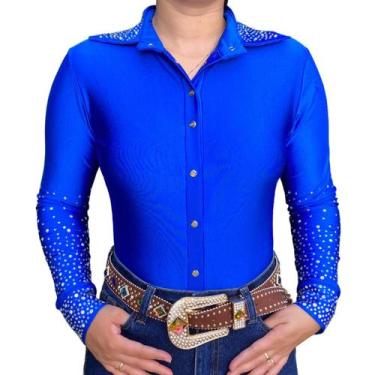 Imagem de Body Country Estilo Camisa Com Brilho Feminino Manga Longa - Roz Count