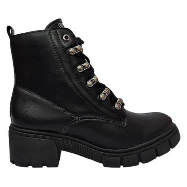 Imagem de Bota Coturno Feminina Preta Ramarim  Versatilidade e Estilo, Preto, 36
