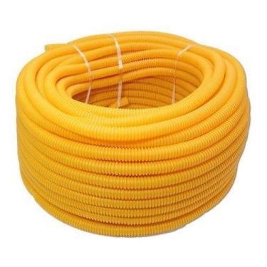 Imagem de Conduíte Corrugado Amarelo Dinoplast 5/8 Polegada 50m - Higipack