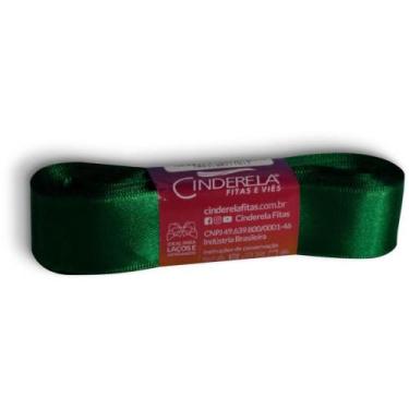 Imagem de Fita de Cetim 22MM 10M Verde Bandeira - Fitas Cinderela
