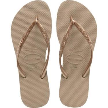 Imagem de Chinelo Havaianas Feminino SLIM 35/36 - Rose GOLD