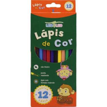 Imagem de Lápis de COR Redondo Léo e Léo 12 Cores - Pacote com 6 - Leonora