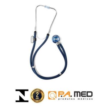 Imagem de Estetoscópio Duplo Rappaport P.a.Med  Garantia De 2 Anos - Pa. Med,  A