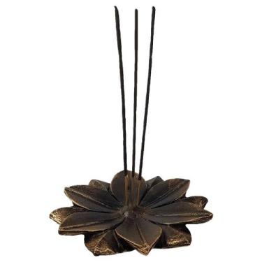 Imagem de Incensario Flor de Resina Grande Para ate 5 incenso do tipo Vareta - D