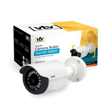 Imagem de Camera bullet plastico 5" ahd 1080p 1/4 2d l12 ir20m day/nig - vtv