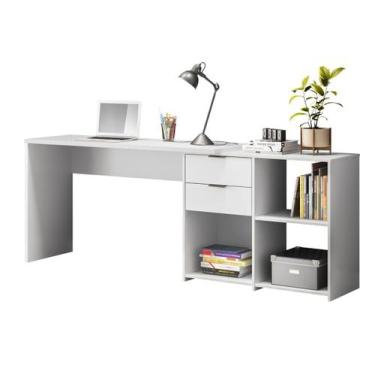 Imagem de Mesa para Computador Office Zínia Branco - MoveisAqui - Notável