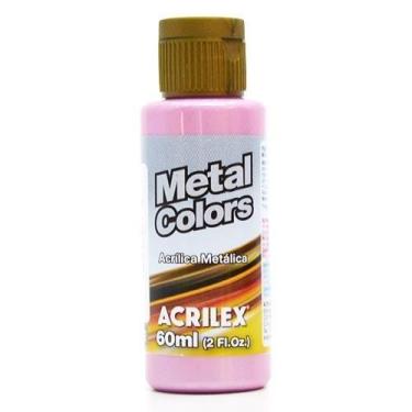 Imagem de Tinta Acrilica Metal Colors Acrilex 60ml, 537 - ROSA
