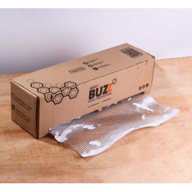 Imagem de Papel Kraft Colmeia Buzz Branco 38cm x 50m Rende 80m Imballa