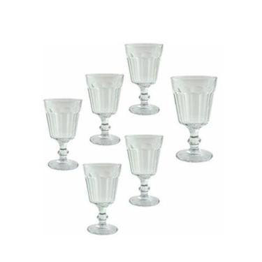 Imagem de Jogo de taça de vidro alto relevo com 6 peças 215 ml  - Onyx
