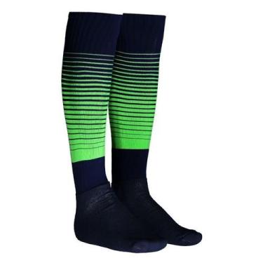 Imagem de Meião Kanxa Profissional Degradê Marinho e Verde, 39-44