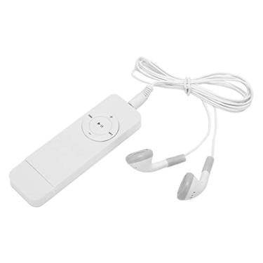Imagem de Leitor de MP3 Compacto, Bateria de Longa Duração, até 64 GB, Mini Leitor de Música para Estudantes Em Corrida, Cenário aplicável: Viagens Em Corrida (Branco)