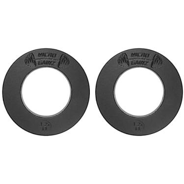 Imagem de MICRO GAINZ GAIN MUSCLE 1LB AT A TIME Conjunto de Placas de Peso Fracionadas Calibradas Micro Gainz com 2 Placas, Escolha O Conjunto(0,25 Lb-1,25 Lb), Projetado para Halteres Olímpicos para Treinament