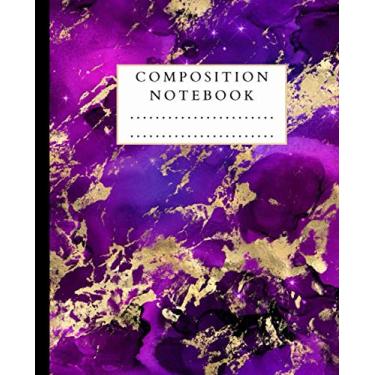 Imagem de Composition Notebook: Lined Paper Workbook | Gold Glitter Liquid Marble Book for Girls | Primary Journal for Kids Teens Students | Collage Wide Ruled Notebook