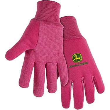 Imagem de West Chester John Deere Youth Girls All Purpose Work Gloves,Dotted Palm-youth