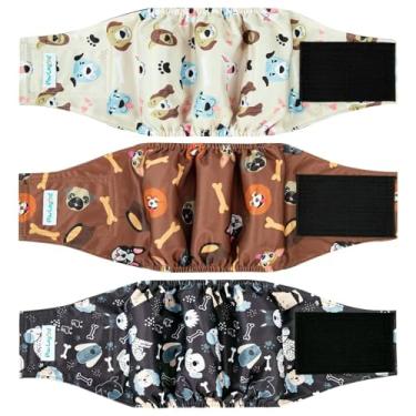 Imagem de Paw Legend Fraldas laváveis para cães bandas de barriga para cães machos fraldas reutilizáveis para filhotes e cachorros fraldas masculinas